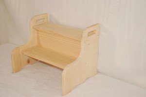 unfinished wooden step stool for kids