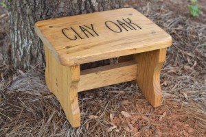 handmade personalized step stool for toddlers