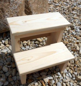 unfinished small step stool for kids
